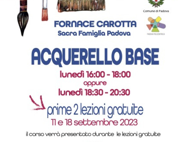 corso base acquerello Padova 